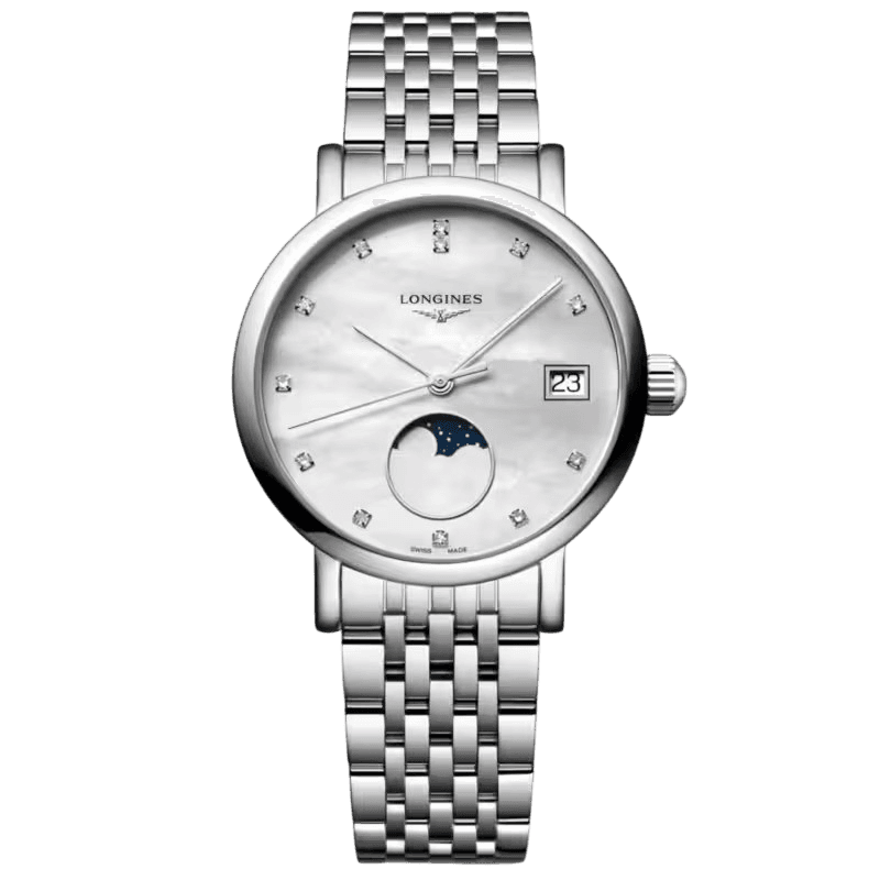 Longines Elegant Collection Moonphase (Mother of Pearl, 30mm)