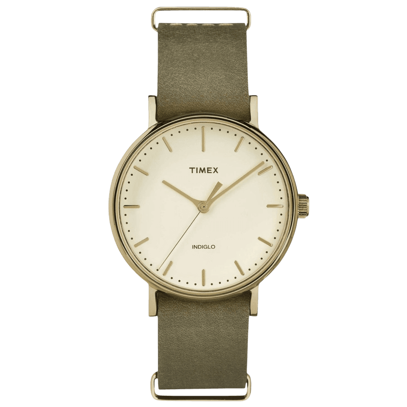 Timex Weekender 38MM (White/Tan)