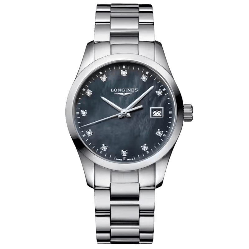 Longines Conquest Classic (Black MOP, 34mm)