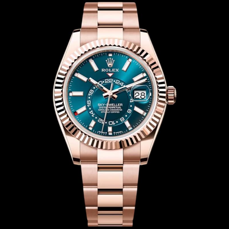 Rolex Sky-Dweller (Blue-Green/Everose Gold)