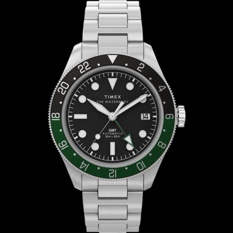 Timex Waterbury Heritage Automatic GMT (Black/Green)